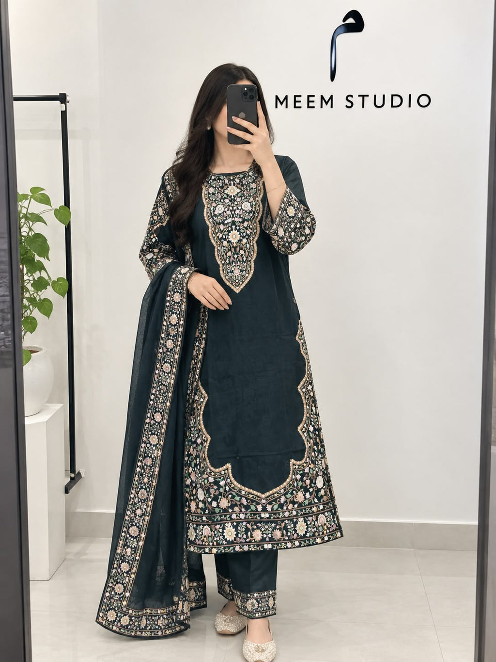 Elegant 3-Piece Long Kaftan Set