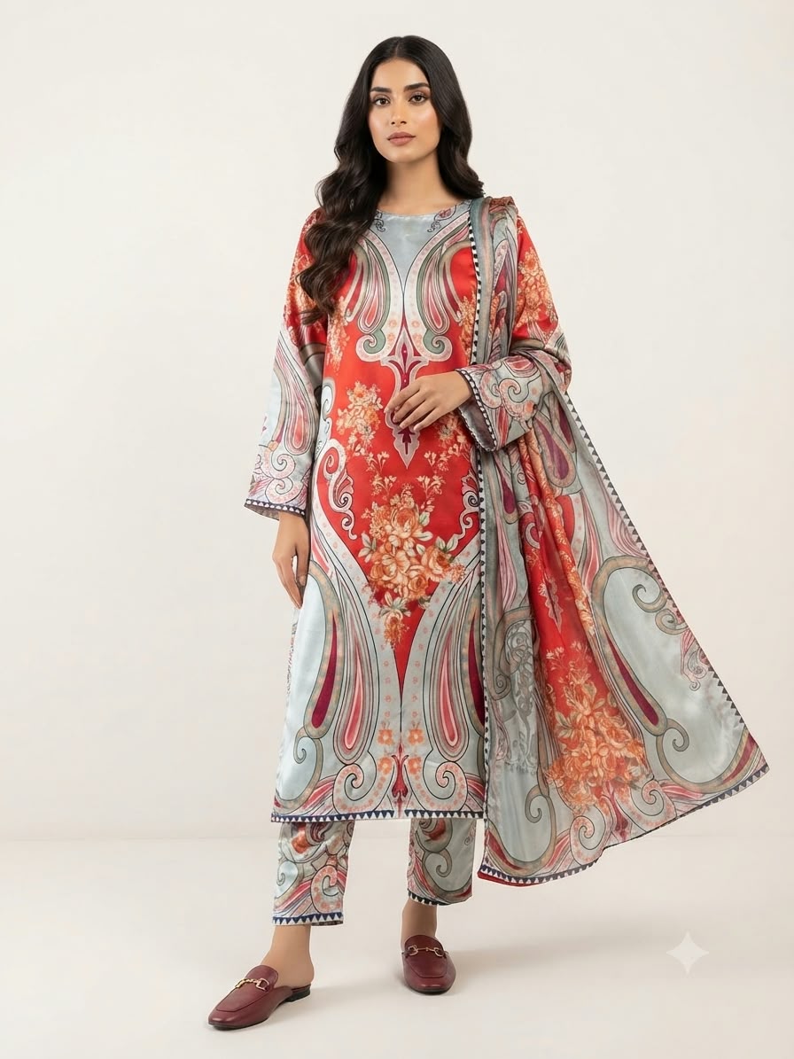 Elegant 3-Piece Long Kaftan Set